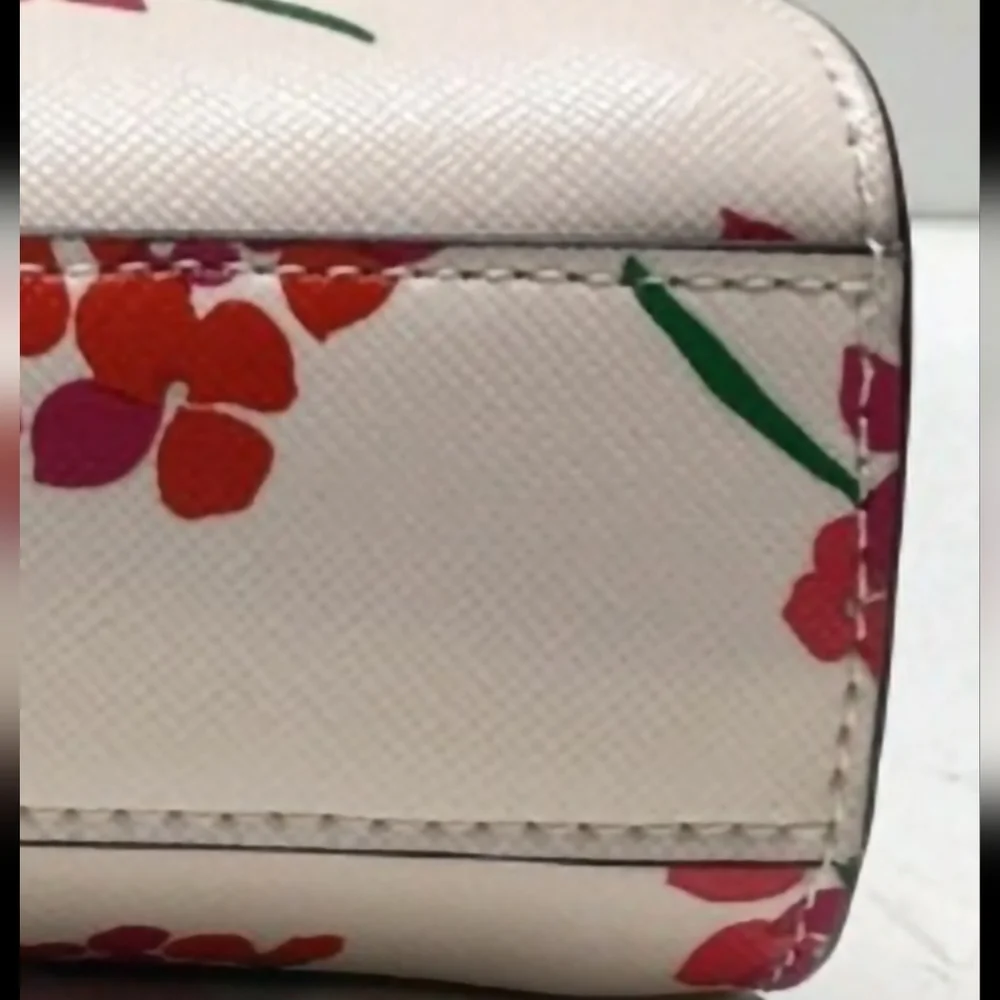 Bnwt Kate Spade Perry Floral Leather Dome Crossbody bag